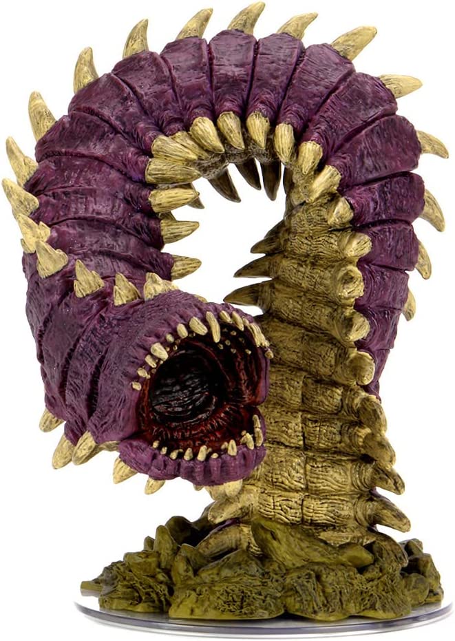 Wiz Kids | D&amp;D Icons of the Realms Miniaturen: Fangs and Talons – Purple Worm Premium Set