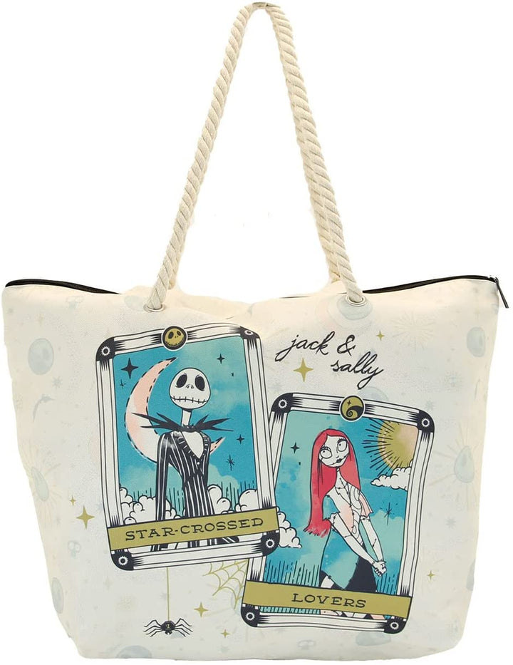 Nightmare Before Christmas Creepy Luv-Soleil Beach Bag, White