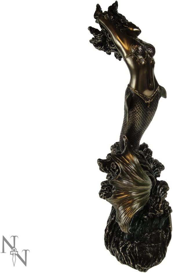 Nemesis Now Yemaya Göttin des Wassers, 27 cm große Figur, Kunstharz, Bronze, Einheitsgröße