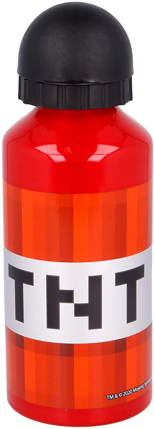 Stor Minecraft Kleine Aluminiumflasche, 400 ml, Single Standard