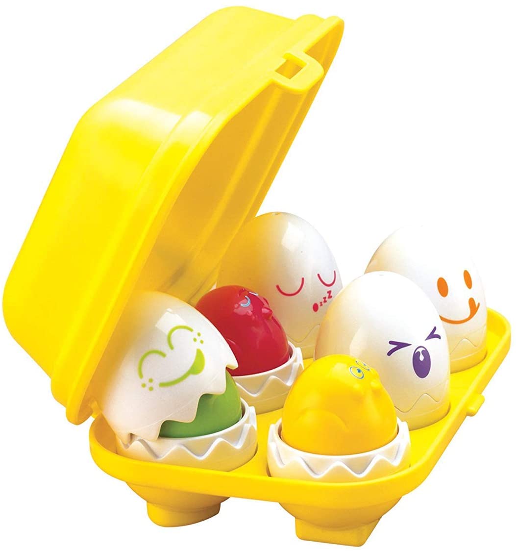 TOMY Toomies Hide and Squeak Eggs, Educational Shape Sorter Baby, Toddler & Kids Toy, Suitable For 6 Months & 1, 2 & 3 Year Old Boys & Girls ,Various,E1581