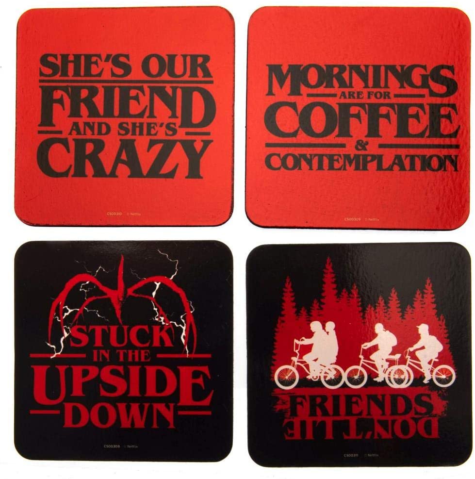 Stranger Things CSP0025 Cork Coasters Set of 4