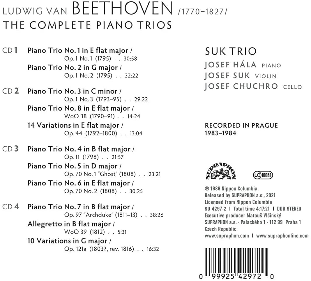 Beethoven: The Complete Piano Trios [Audio CD]