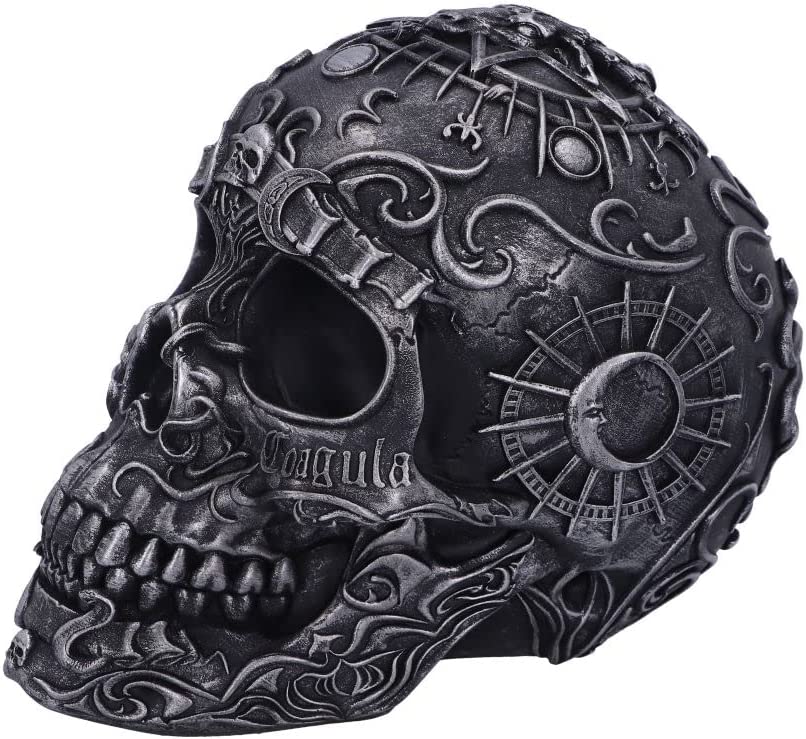 Nemesis Now Baphomet's Worship Skull, grau, 19,5 cm