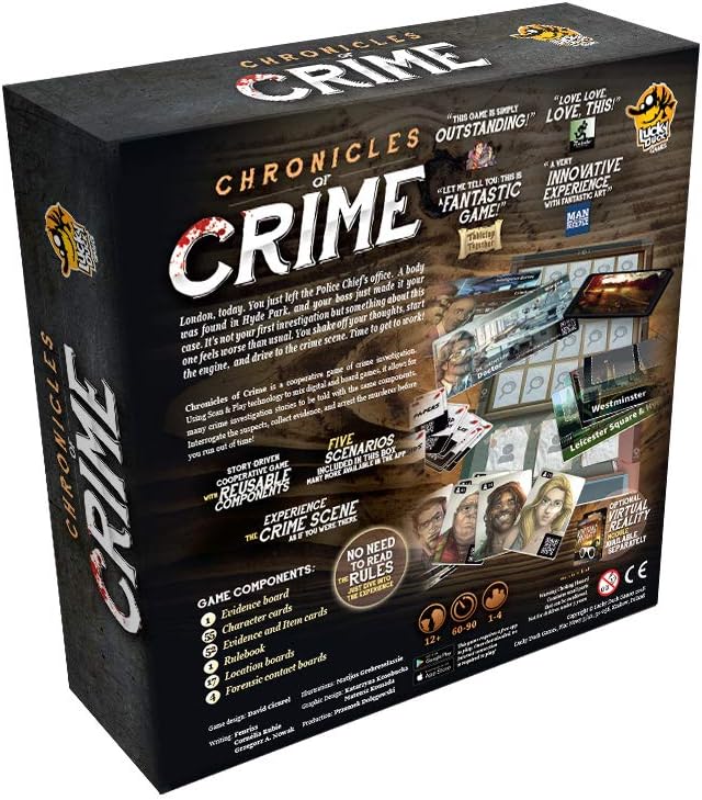 Lucky Duck Games – Chronicles of Crime – Brettspiel