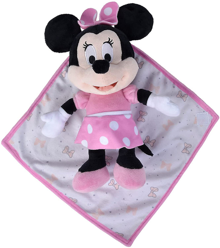 Simba Toys - Minnie plush 25 cm with extra soft blanket, 100% official license,