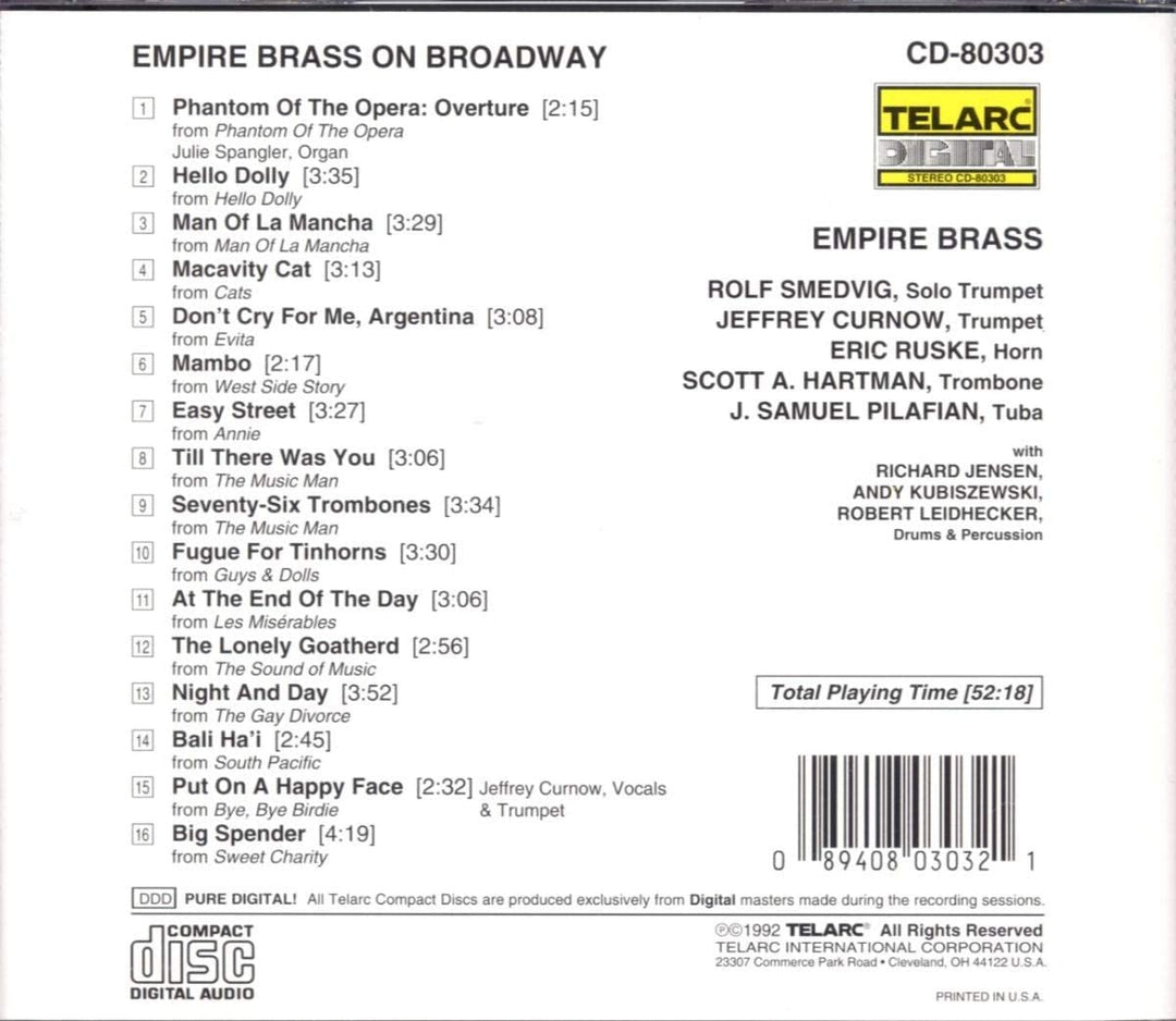 Empire Brass am Broadway [Audio-CD]