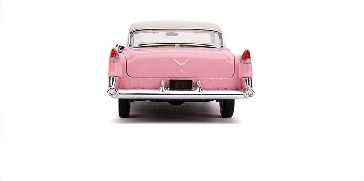 Jada Toys Elvis Presley Cadillac Fleetwood 1955 1/24 Scale Die-cast, Opening Doors, Boot & Bonnet, Includes Elvis Figure, Pink