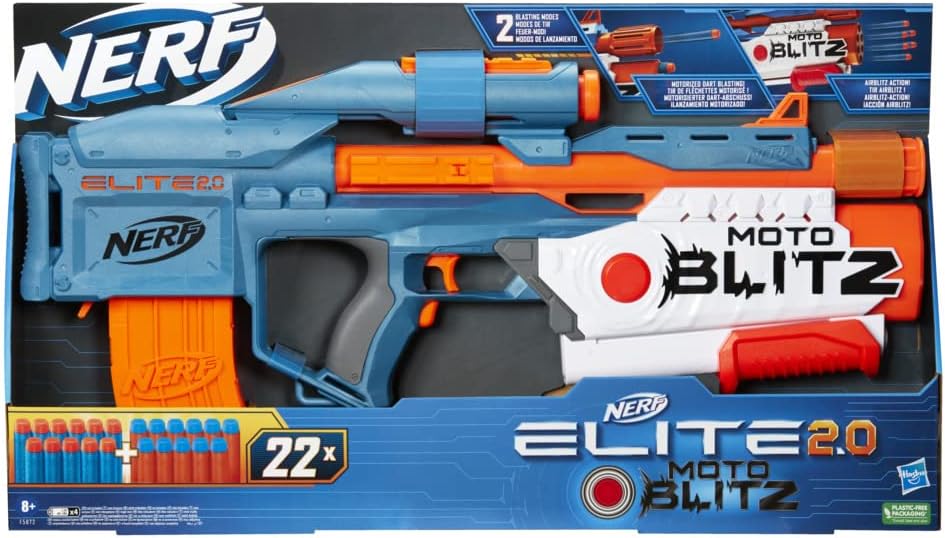 Nerf Elite 2.0 Motoblitz CS-10 Blaster, Motorised 10-Dart Blasting