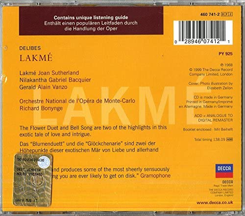 Delibes, Léo - Delibes: Lakmé [Audio CD]