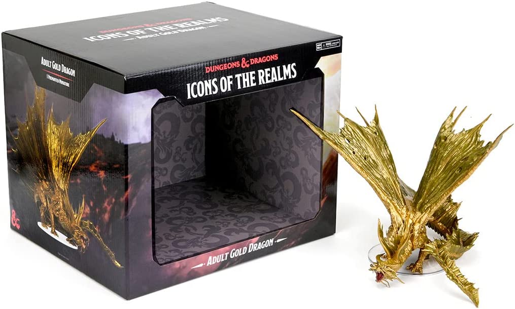 D&amp;D: Icons of The Realms: Gold Dragon Premium-Figur für Erwachsene