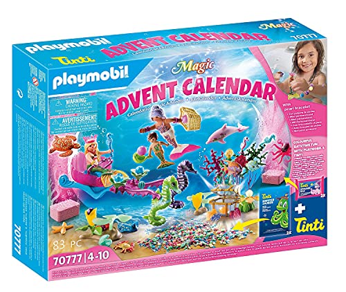 Playmobil 70777 Magische magische zeemeerminnen adventskalender met kleurveranderende bubbels