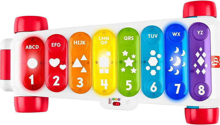 ?Fisher-Price Riesiges leuchtendes Xylophon, elektronisches Nachziehspielzeug als Musikinstrument