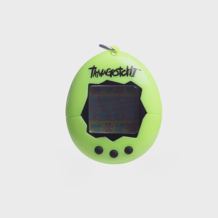 TAMAGOTCHI 42926NBNP Original Neon – Füttern, Pflegen, Pflegen – Virtuelles Haustier mit Kette