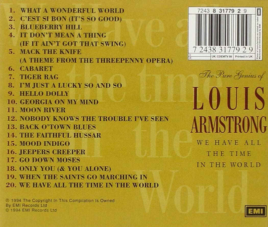 Louis Armstrong - We Have All The Time In The World [Audio CD]