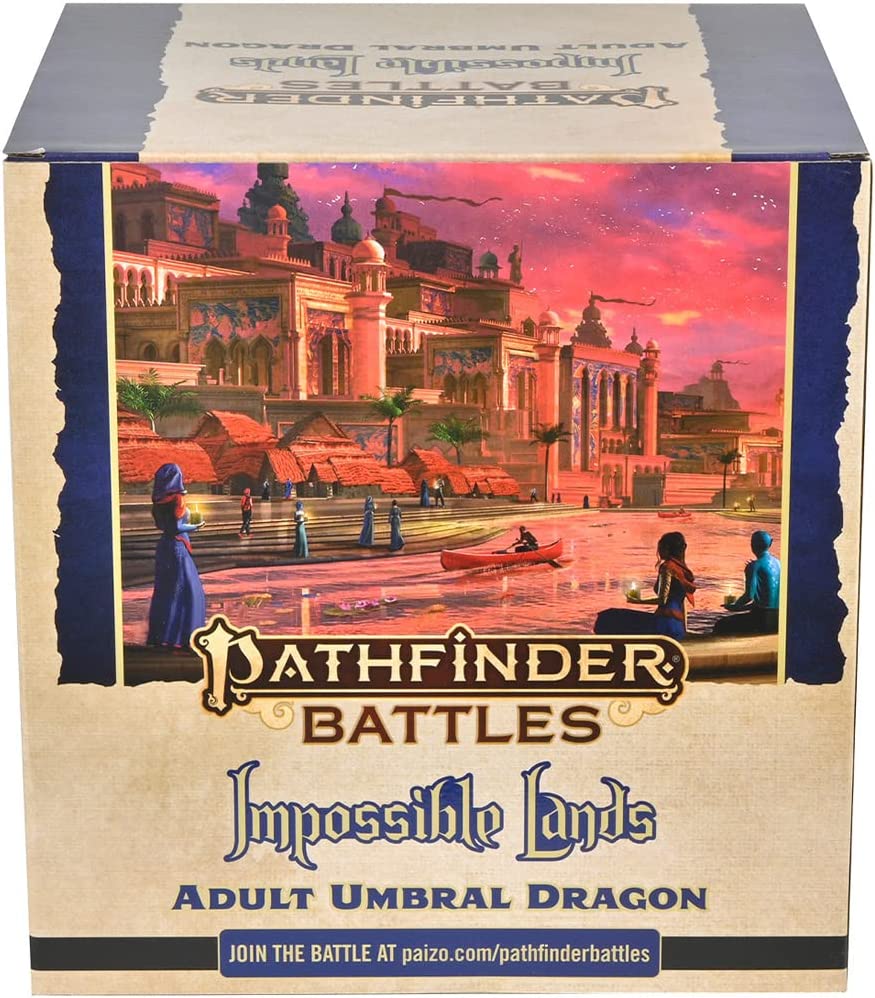 Pathfinder Battles: Impossible Lands - Adult Umbral Dragon Boxed Figure