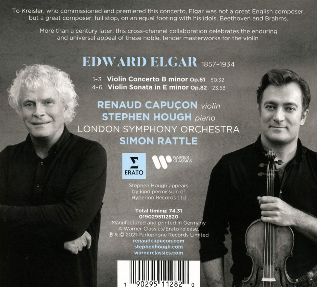 Elgar: Violin Concerto and Violin Sonata [Audio CD]