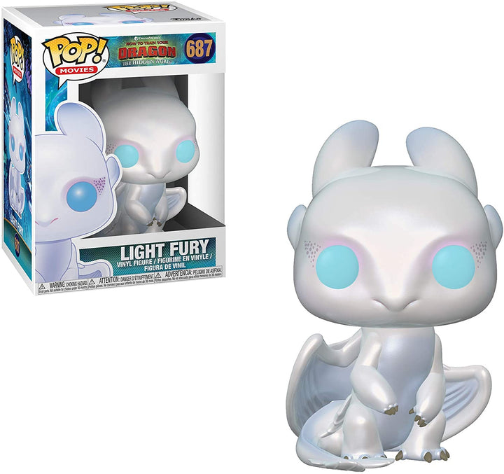 Dreamworks Comment dresser votre dragon The Hidden World Light Fury Funko 36369 Pop! Vinyle #687