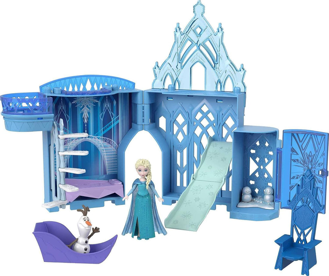 Elsa's Ice Palace Playset - Frozen Castle Doll House with Elsa Doll & Accessories for Ages 3-8 (HLX01)