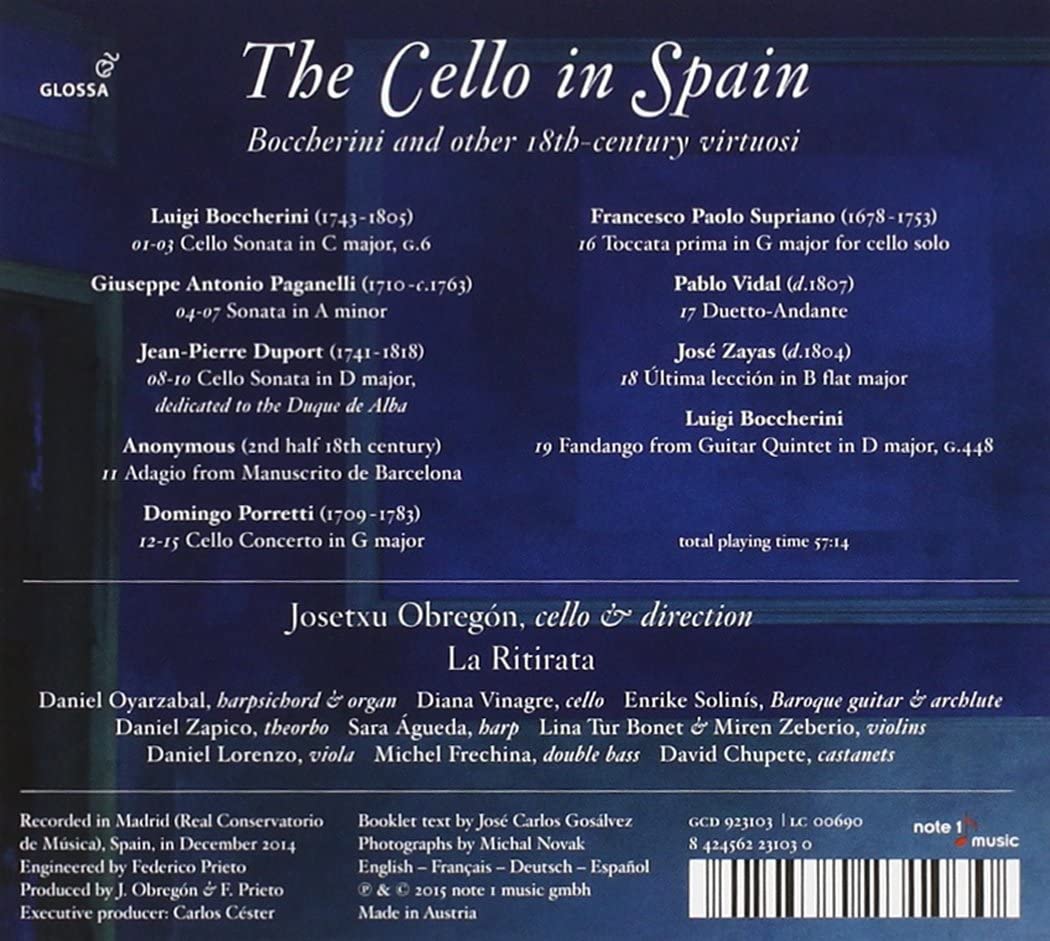 The Cello in Spain [Audio CD]