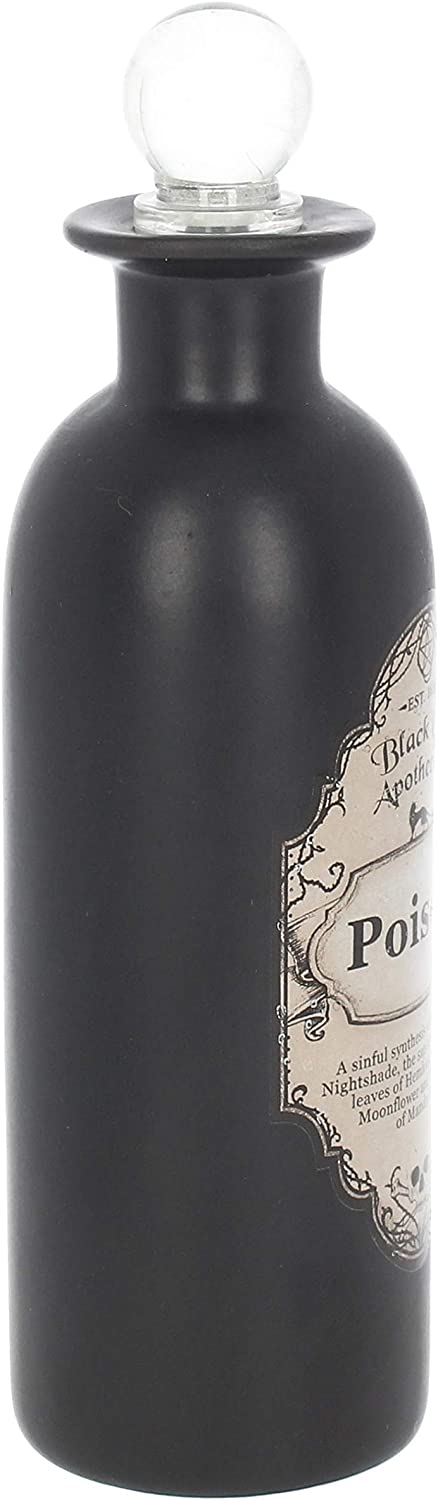 Nemesis Now Poison Potion Bottle 20cm Black