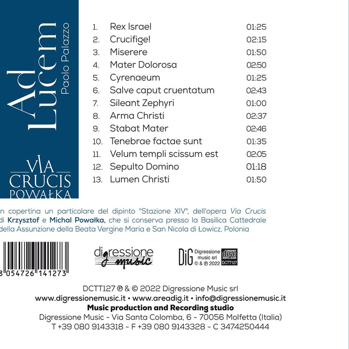 Palazzo: Ad Lucem [Cristina Fanelli; Graziana Palazzo; Gaetano Simone; [Audio CD]