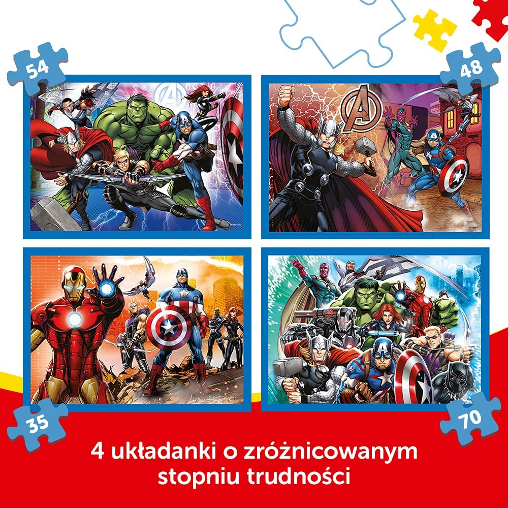 Trefl- Avengers 4 in 1 Puzzle