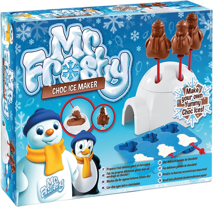 Mr Frosty Choc Eismaschine, Retro-Spielzeugmaschine aus Kunststoff in Schneemannform für Kinder bis M