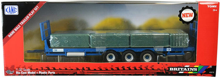 Britains 1:32 Kane Bale Trailer and Bales Farm Set Collectable Farm Playset for Children - Yachew