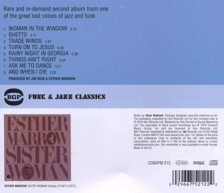 Esther Marrow - Sister Woman [Audio CD]