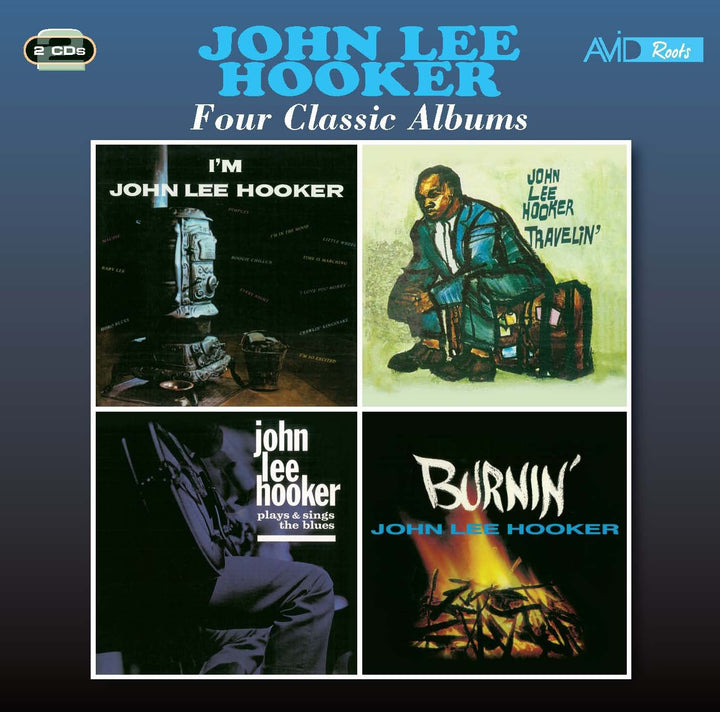 Vier klassische Alben (I'm John Lee Hooker / Travelin' / Plays And Sings The Blues / Burnin') - John Lee Hooker [Audio-CD]