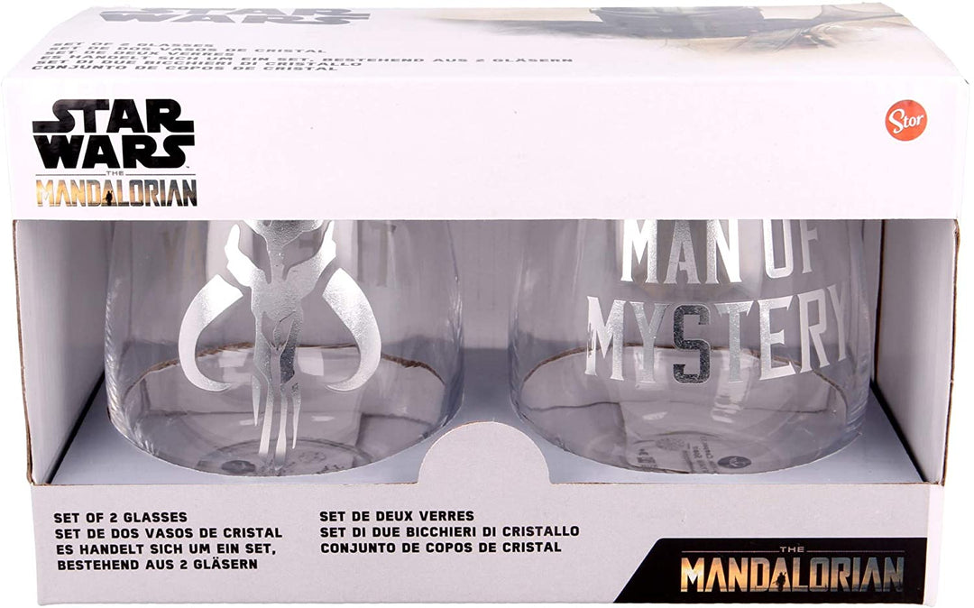 Stor Set mit 2 Glasgläsern 510 ml The Child Mandalorian, Single Standard