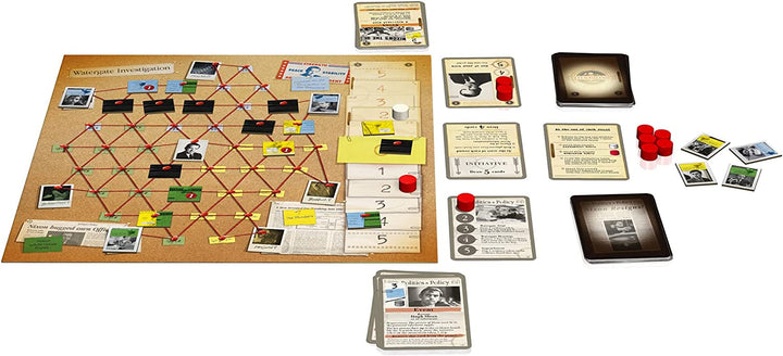 Capstone Games: Watergate – White Box Edition – Historisches Strategie-Brettspiel,