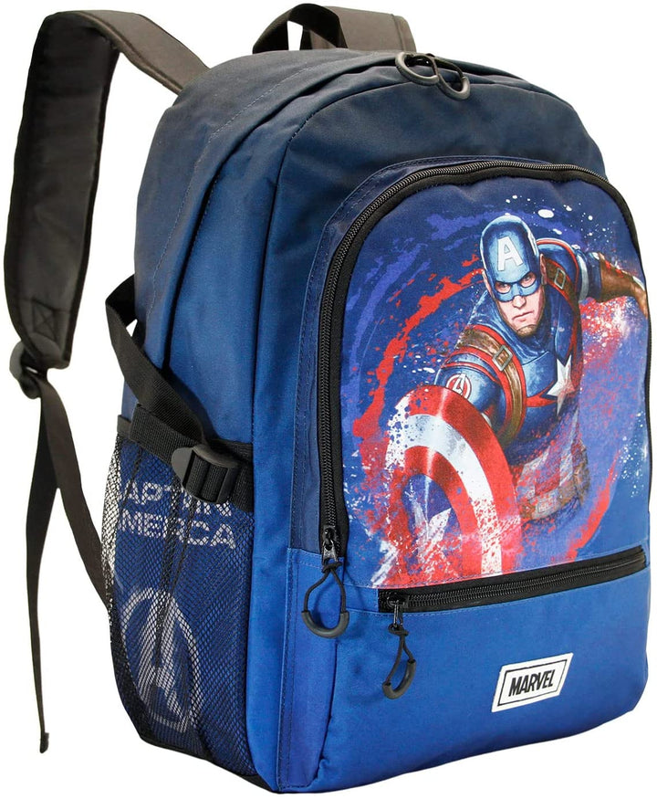 Captain America Full-Fan HS Fight Rucksack, Blau