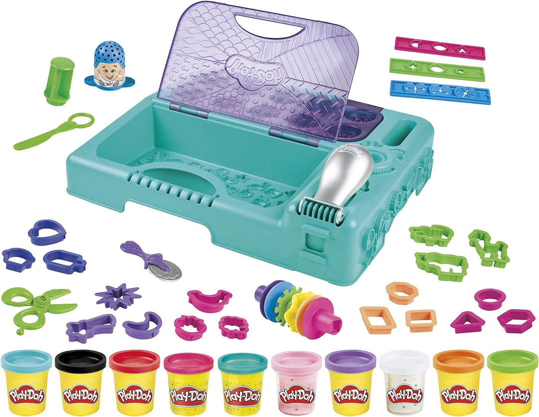 Play-Doh On the Go Imagine and Store Studio with Over 30 Tools and 10 Cans