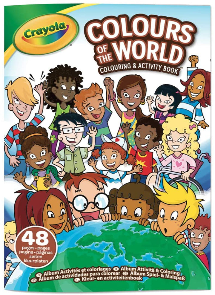 Crayola Colours of the World Activity and Colouring Album, 48 Colouring Pages and Educational Activities, 25-0717