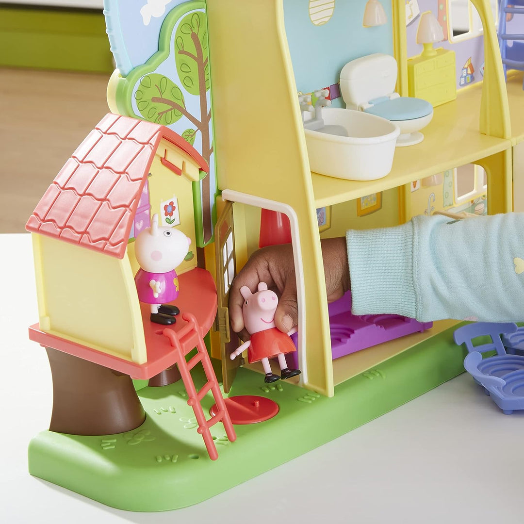 Peppa Pig Peppa's Adventures Peppa's Playtime to Bedtime House, Vorschulspielzeug, Sprache, Licht und Geräusche, ab 3 Jahren