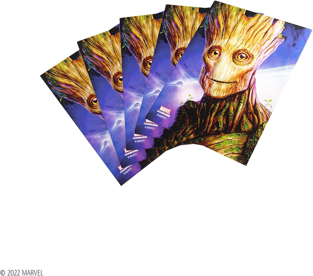 Gamegenic Marvel Champions The Card Game Official Groot Fine Art Sleeves