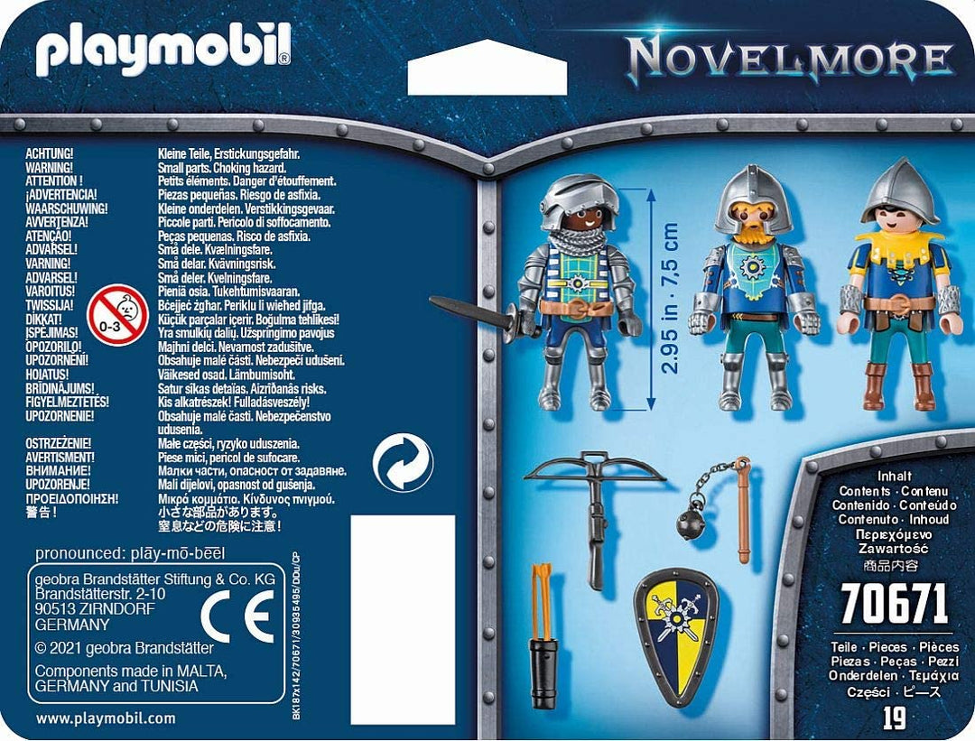 Playmobil 70671 Novelmore Knights 3 Figuras Set