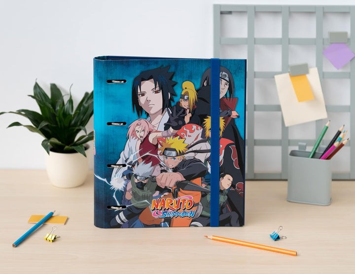 Grupo Erik Naruto 4 Ring Binder - Premium A4 Folders Ring Binder - 4 Ring Binder A4