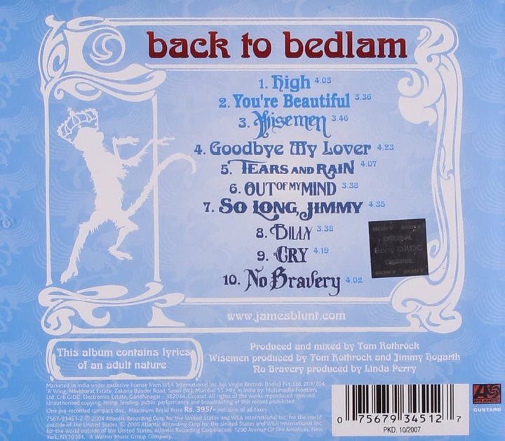 James Blunt - Back to Bedlam [Audio CD]