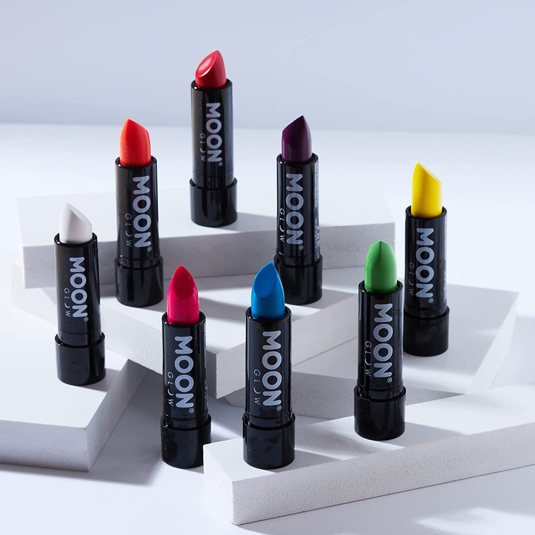 Smiffys Neon UV Lipstick by Moon Glow - Bleu intense - Brille sous les UV