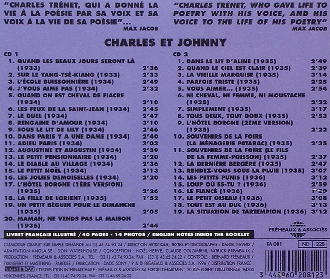 The Complete Charles Trenet Vol.1: Charles &amp; Johnny [Audio-CD]