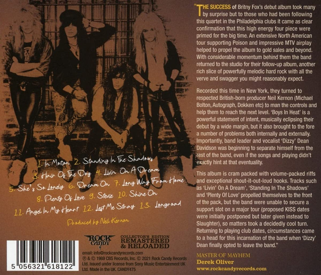 Britny Fox - Boys In Heat [Audio CD]