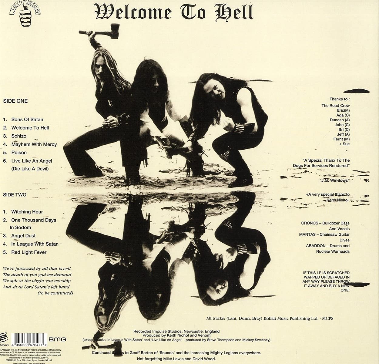 Venom - Welcome To Hell (Gold & Black Splatter Vinyl) [VINYL]