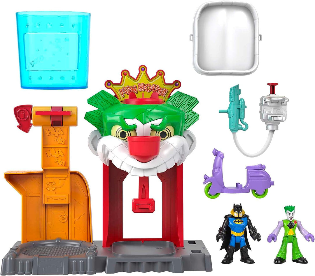 Imaginext DC Super Friends Batman Toy The Joker Funhouse Spielset Farbwechsler