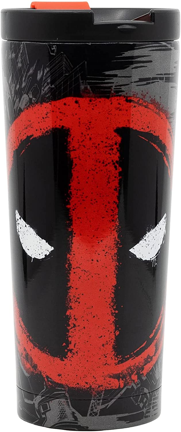 Stor Deadpool 425 ml Thermo-Kaffeeglas aus Edelstahl