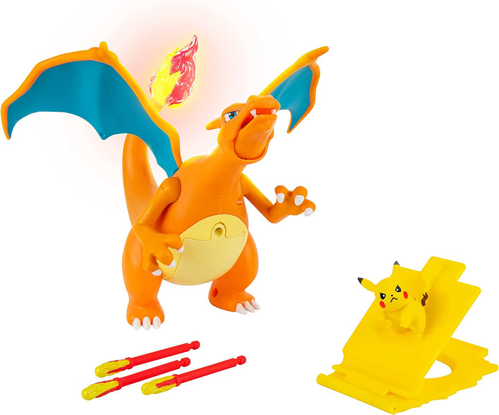 Pokemon PKW2731 Deluxe Feature Includes 6 Interactive Charizard Plus 2-inch