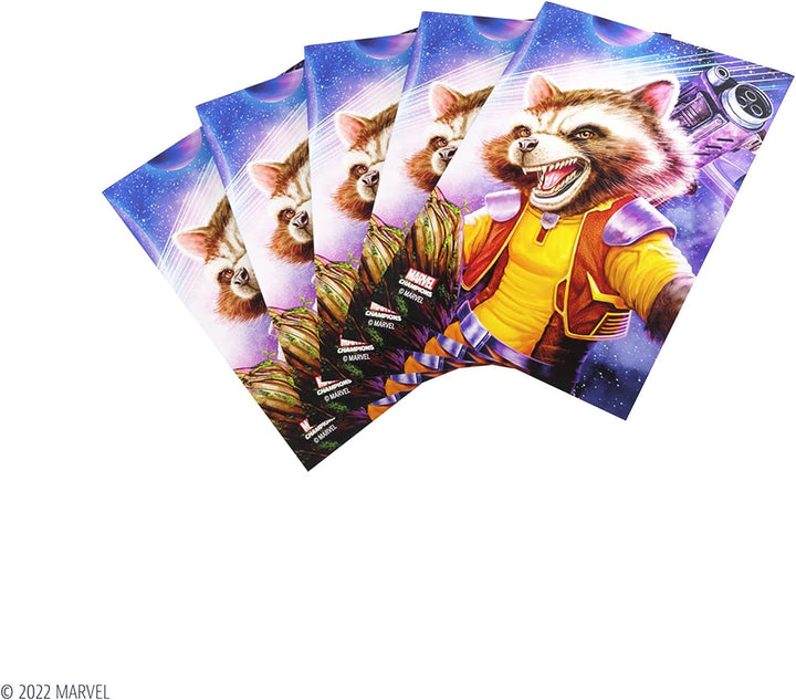 Gamegenic Marvel Champions The Card Game Offizielle Rocket Racoon Fine Art Hüllen