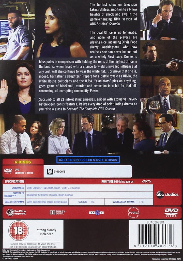 Scandal stagione 5 [DVD]